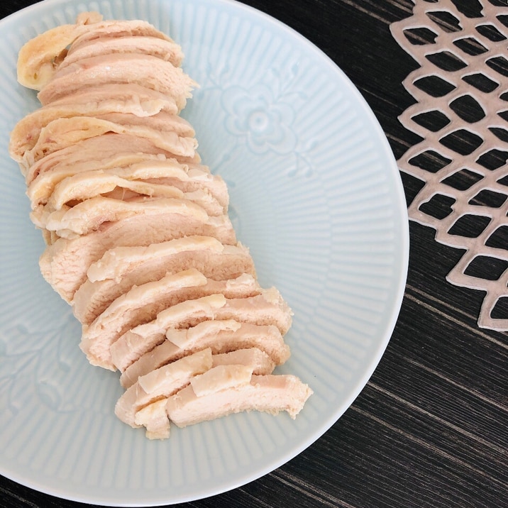 鶏むねサラダチキン☆鍋に入れるだけ